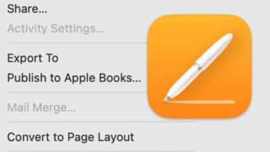 Authors can no longer publish to Apple Books from Pages