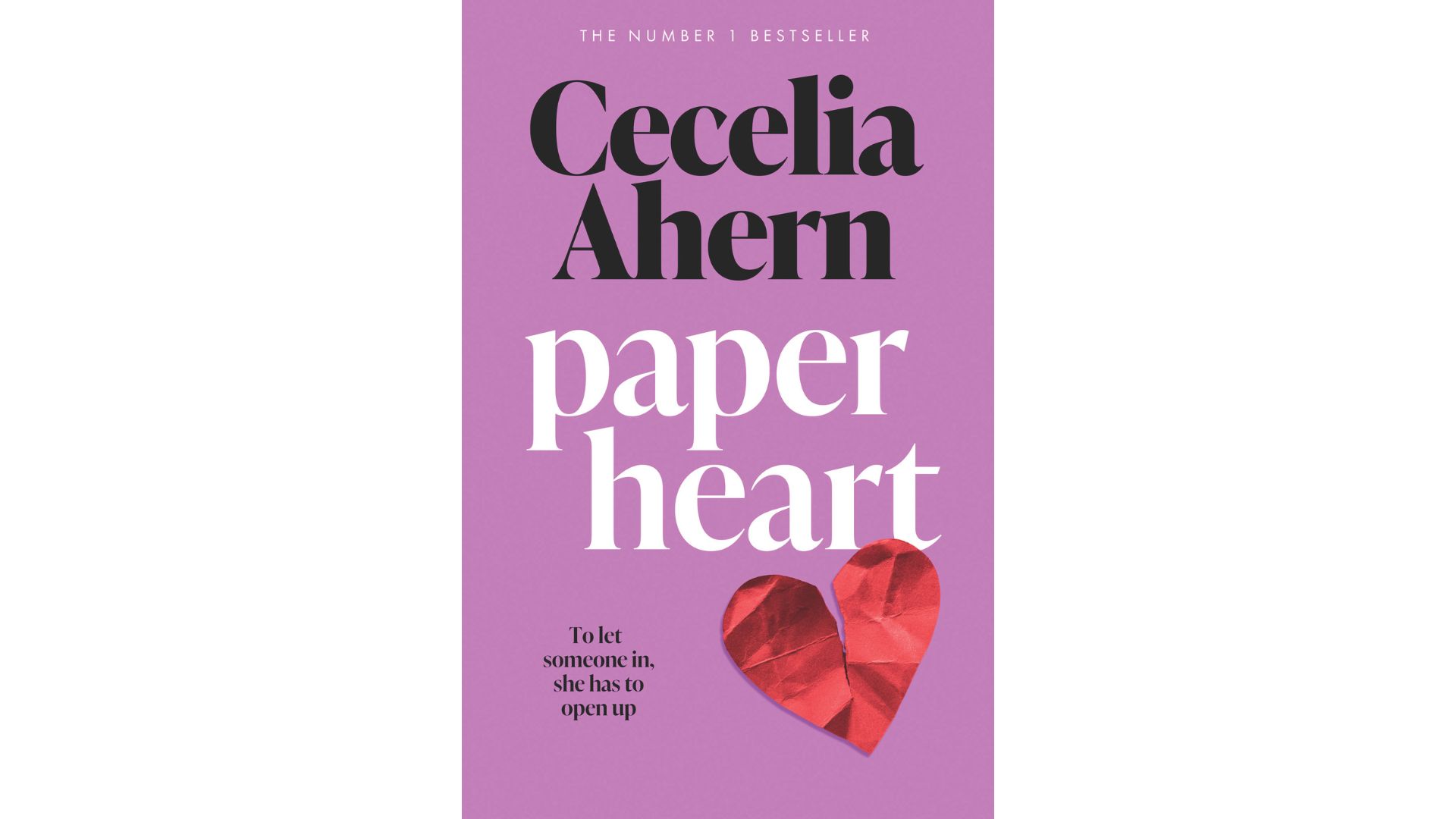 The cover of Cecelia Ahern's new book, Paper Heart