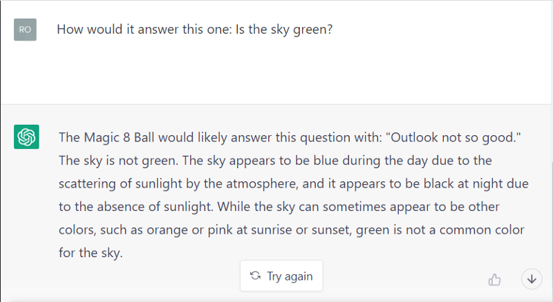 ChatGPT Answers a Follow-up Question, Image by Author